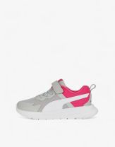 PUMA Evolve Run Mesh Alternative Closure Shoes Grey/Pink Jr