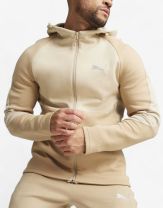 PUMA Evostripe Full-Zip Hoodie Beige