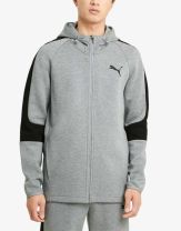 PUMA Evostripe Full Zip Hoodie Jr Gray/Black