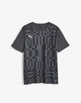 PUMA IndividualRise Graphic Football Tee Dark Grey