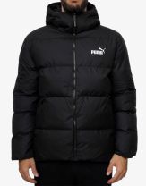PUMA Power Hooded Jacket Coat Black