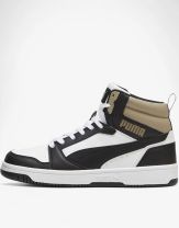 PUMA Rebound V6 Mid Shoes White/Black