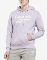 REEBOK Identity Big Logo Fleece Hoodie Purple