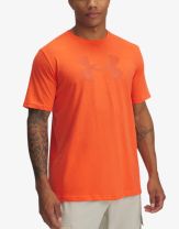 UNDER ARMOUR Reflective Big Logo Ss Tee Orange