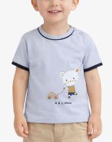CHICCO Boys Knitted Tee Light Blue