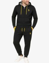 US POLO Full Zip Hooded Tracksuit Black