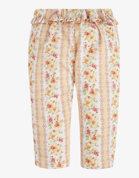 MAYORAL Flower Summer Pant Orange