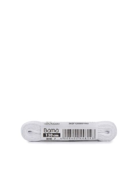 BAMA Flat Laces White 120cm
