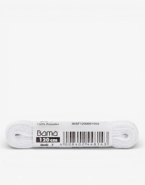 BAMA Flat Laces White 120cm