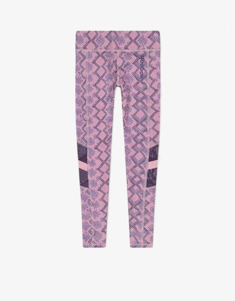 REEBOK Snake Full Leggings Pink