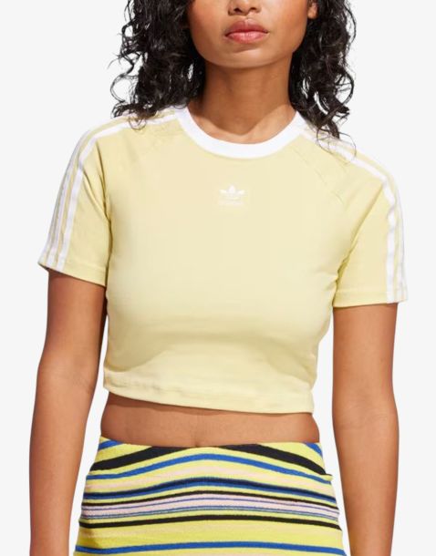 ADIDAS 3-Stripes Baby Tee Yellow