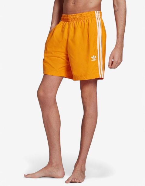 ADIDAS Adicolor Classics 3-Stripes Swim Shorts Orange