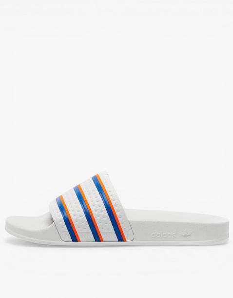 ADIDAS Adilette Slippers White/Blue/Red