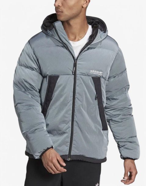 ADIDAS Adventure Down Puffer Jacket Grey
