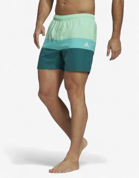 ADIDAS Colorblock Swim Shorts Green