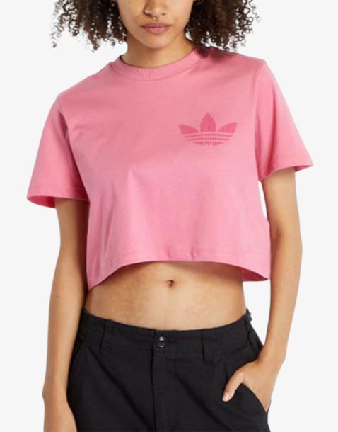 ADIDAS Cropped Tee Pink