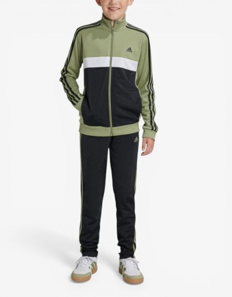 ADIDAS Essentials 3-Stripes Tiberio Track Suit Green/Black