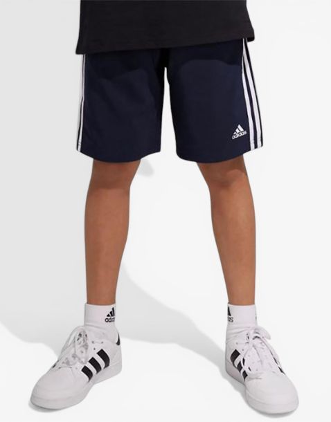 ADIDAS Essentials 3-Stripes Woven Shorts Navy