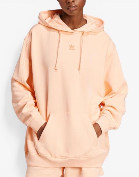 ADIDAS Essentials Loose French Terry Hoodie Pink