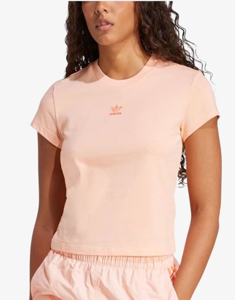 ADIDAS Essentials Slim Tee Glow Pink