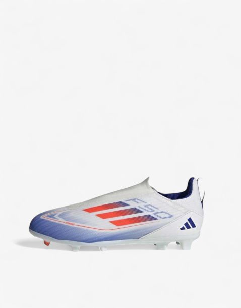 ADIDAS F50 League Laceless Firm Multi-Ground Boots White