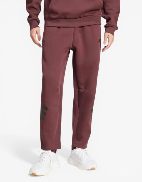 ADIDAS Future Icons 3-Stripes Loose Fit Pants Burgundy