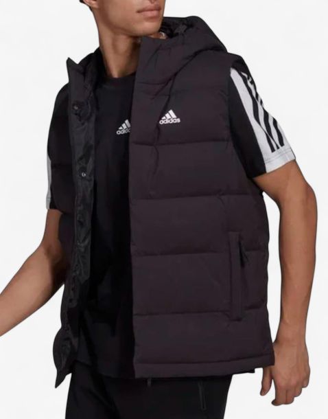 ADIDAS Helionic Hooded Down Vests Black