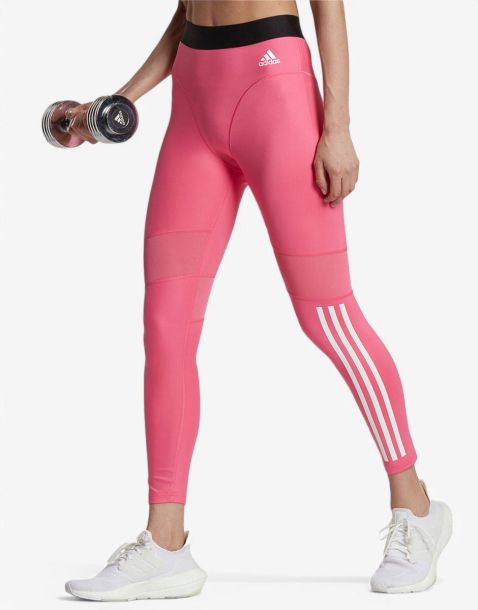 ADIDAS Hyperglam 3-Stripes 7/8 Leggings Pink