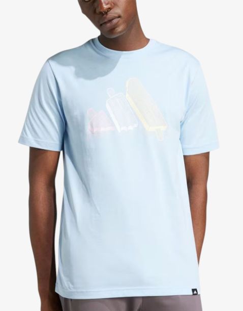 ADIDAS Lounge Ice Graphic Tee Blue