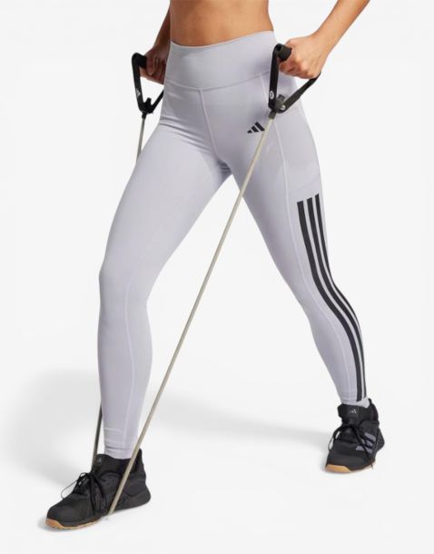 ADIDAS Optimе 3-Stripes Full-Length Leggings Grey