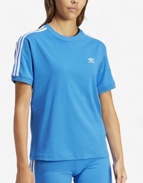 ADIDAS Originals 3-Stripes Regular Fit Tee Blue