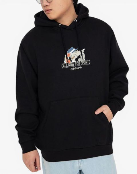 ADIDAS Originals Call Now For Sports Hoodie Black
