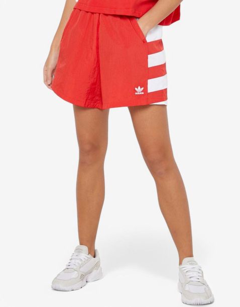 ADIDAS Originals Large Logo Shorts Red/White