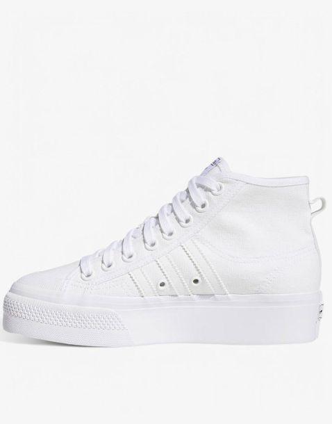 ADIDAS Originals Nizza Platform Mid Shoes White