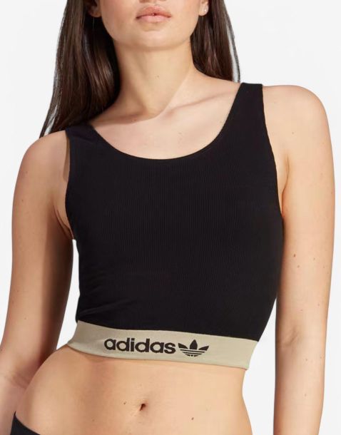 ADIDAS Originals Ribbed Modern Flex Brami Underwear Black