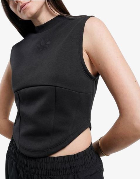 ADIDAS Originals Structured Interlock Tee Black