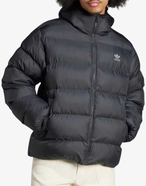 ADIDAS Originals Tonal Hooded Puffer Jacket Black