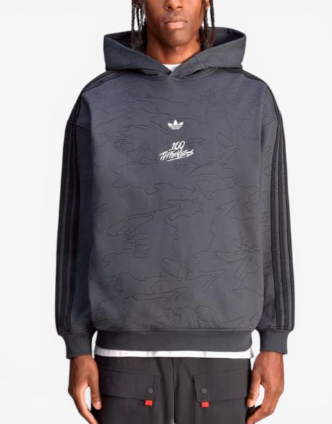 ADIDAS Originals x 100 Thieves Hoodie Grey