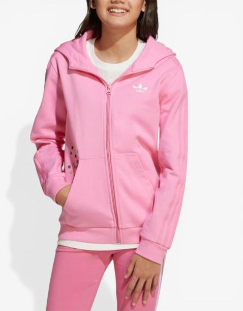 ADIDAS Originals x Minecraft Graphic Hoodie Pink