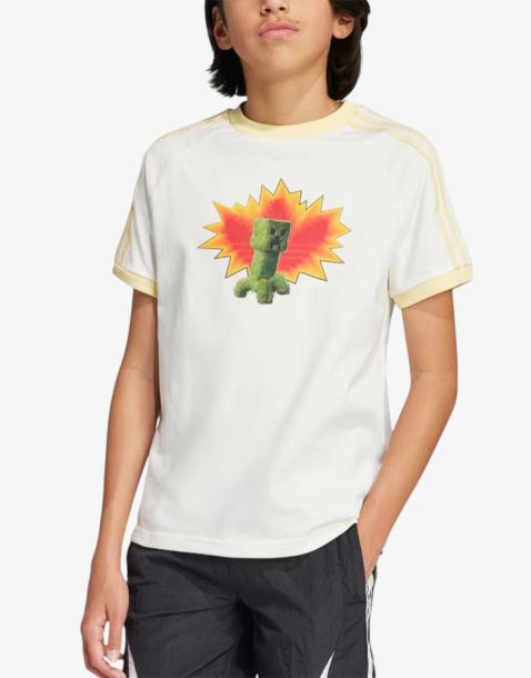 ADIDAS Originals x Minecraft Graphic T-Shirt White