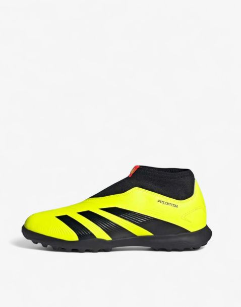 ADIDAS Predator 24 League Laceless Turf Soccer Shoes Yellow