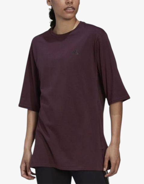 ADIDAS Run Icons Made With Nature Short Sleeve Tee Red