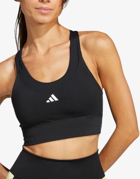 ADIDAS Run Pocket Medium Support Bra Black