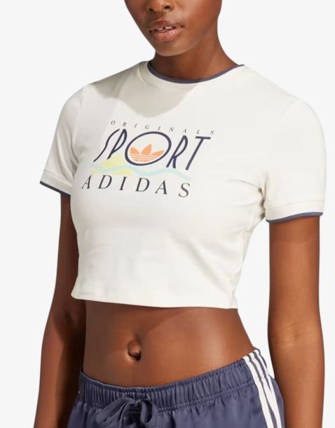 ADIDAS Sport Graphic Baby Tee White
