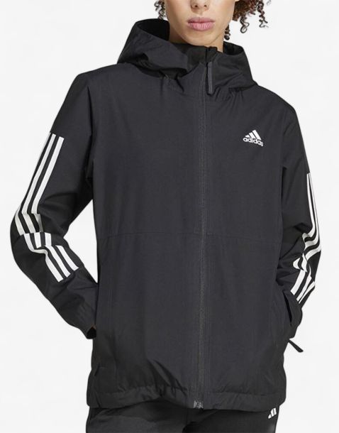 ADIDAS Sportswear Essentials 3-Stripes Rain.Rdy Jacket Black
