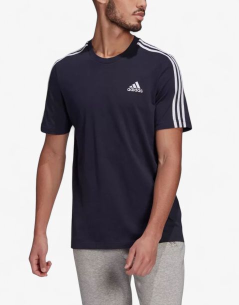 ADIDAS Sportswear Essentials 3-Stripes Tee Dark Blue