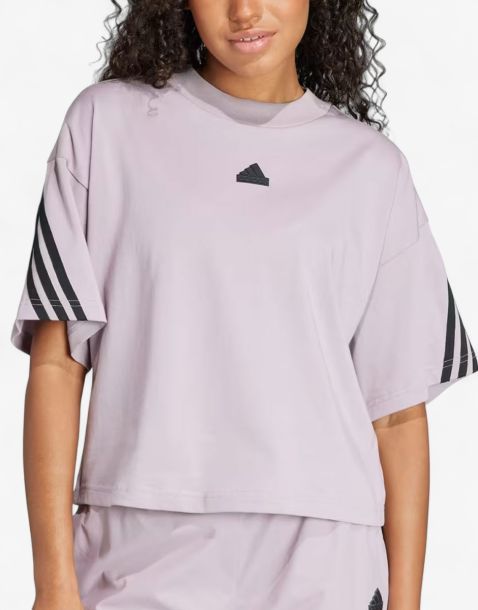 ADIDAS Sportswear Future Icons 3-Stripes Tee Purple W
