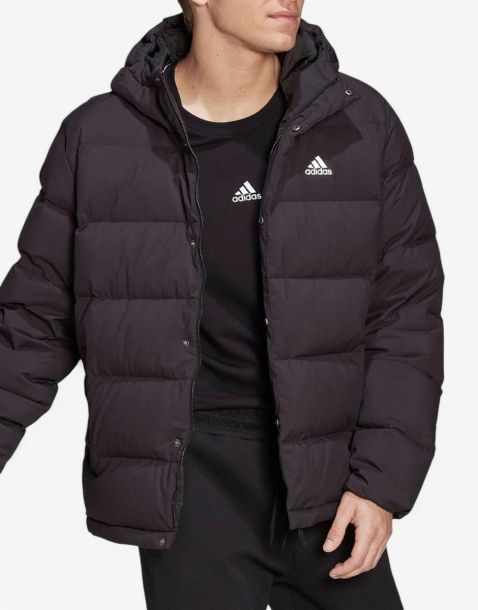 ADIDAS Sportswear Helionic Hooded Down Jacket Black