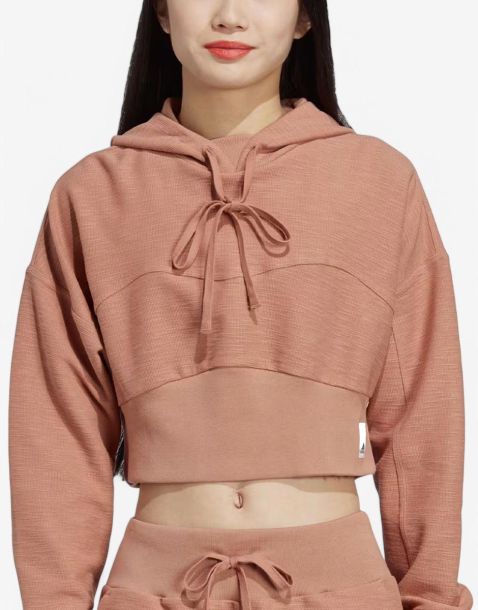 ADIDAS Sportswear Lounge Terry Loop Hoodie Brown