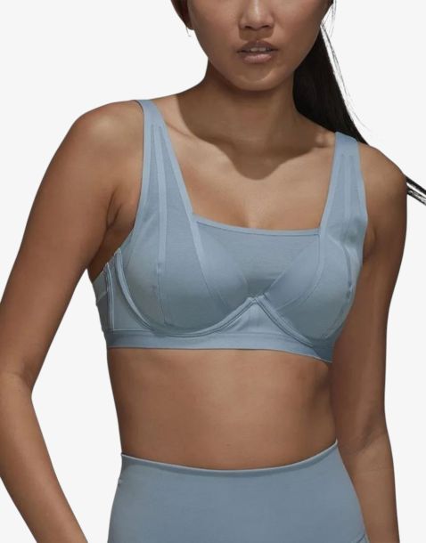 ADIDAS TLRD Impact Luxe Training High-Support Bra Blue